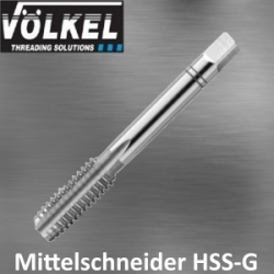 Handgewindebohrer mittelschneider HSS-G