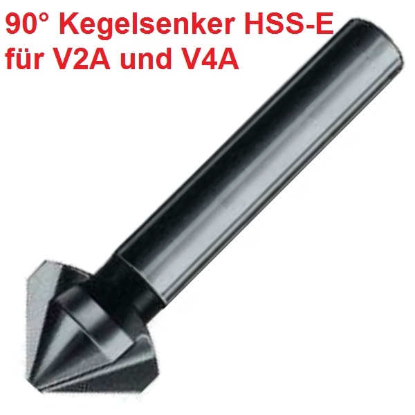 Kegelsenker HSS-E Co 5% DIN 335 C 90° für Edelstahl entgraten senken Set Einzel